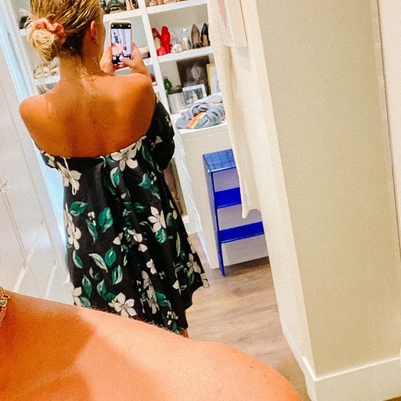 Caroline Constas off shoulder flower dress! - Picture 2 of 6
